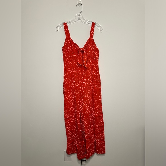 NWT Kachel x Anthropologie Jordan Wide-Leg culotte Jumpsuit polka dot size L - Picture 4 of 8